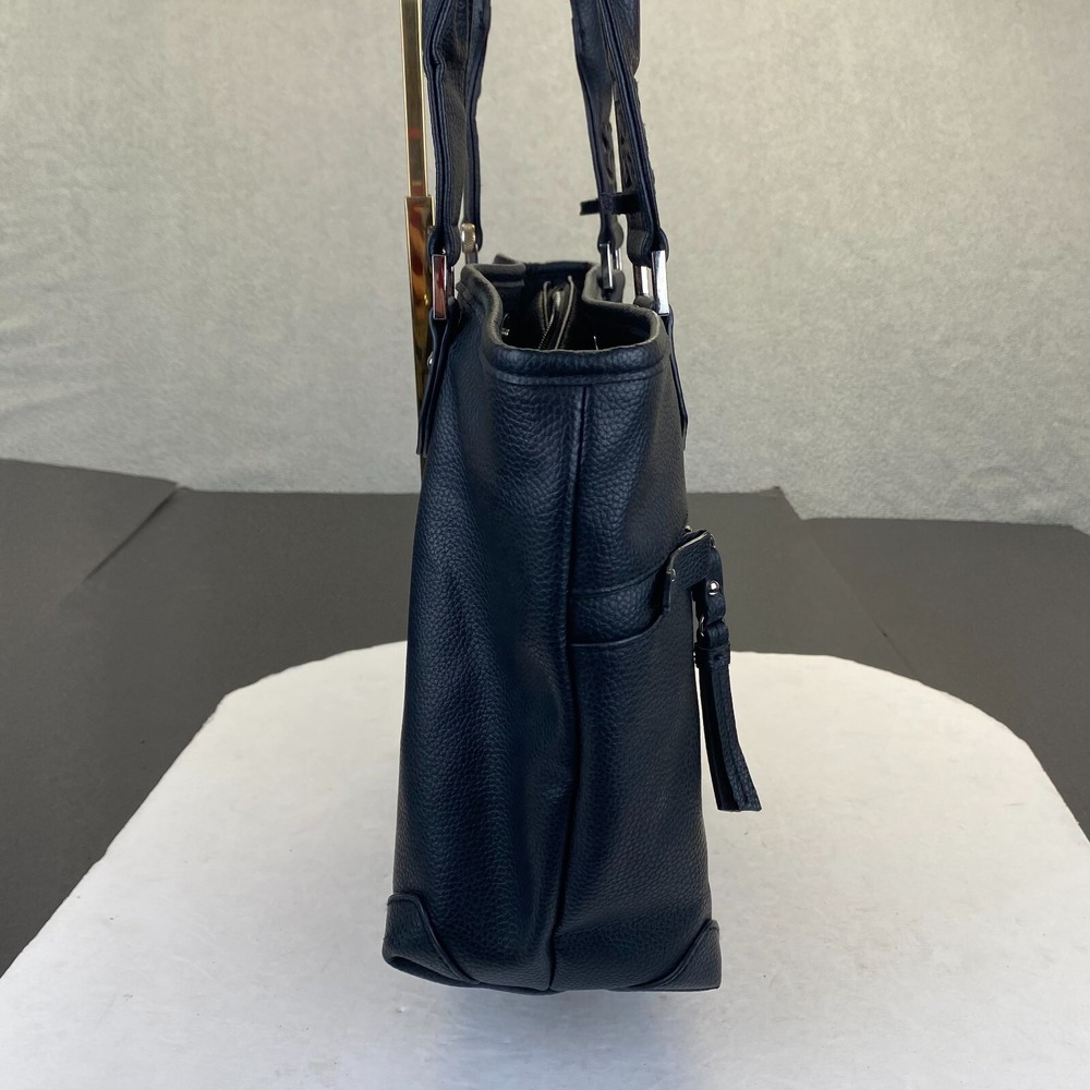 Rosetti Large Tote Shoulder Bag Purse,Black Leather - Picture 14 of 16